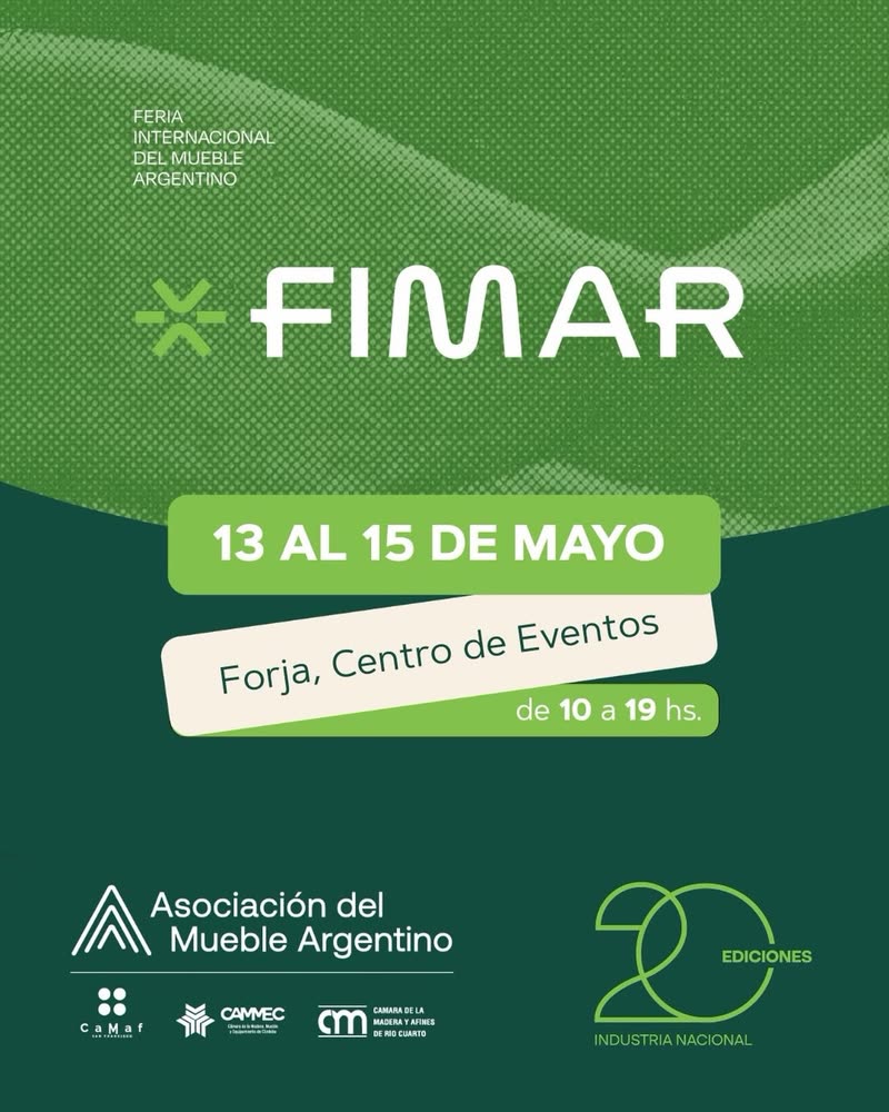 Flyer de FIMAR en FORJA — 13 al 15 de mayo