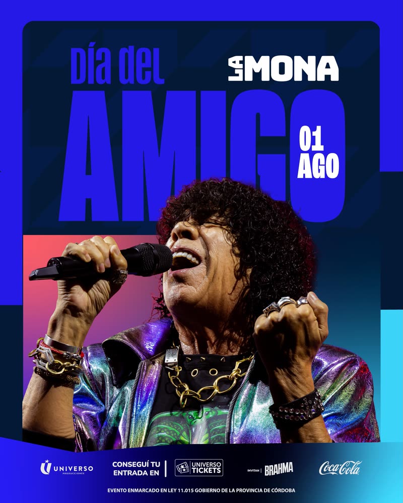 Flyer de La Mona Jiménez en FORJA — Sáb 1 de agosto